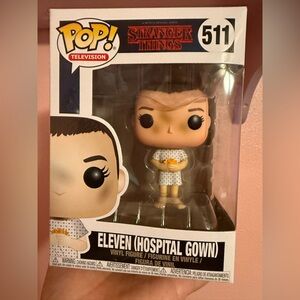 Pop Television STRANGER THINGS Eleven in Hospital Gown Figure